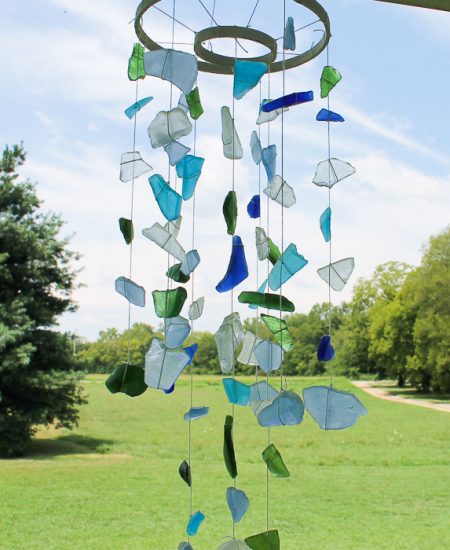 sea glass wind chimes craft
