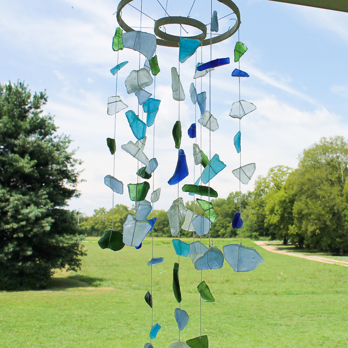 Sea Glass Wind Chimes Craft  Glass wind chimes, Sea glass crafts, Diy wind  chimes