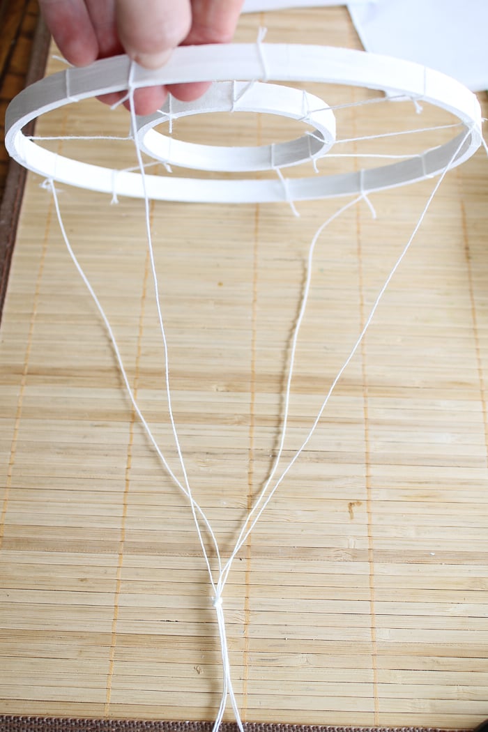 Making a hanger for sea glass wind chimes