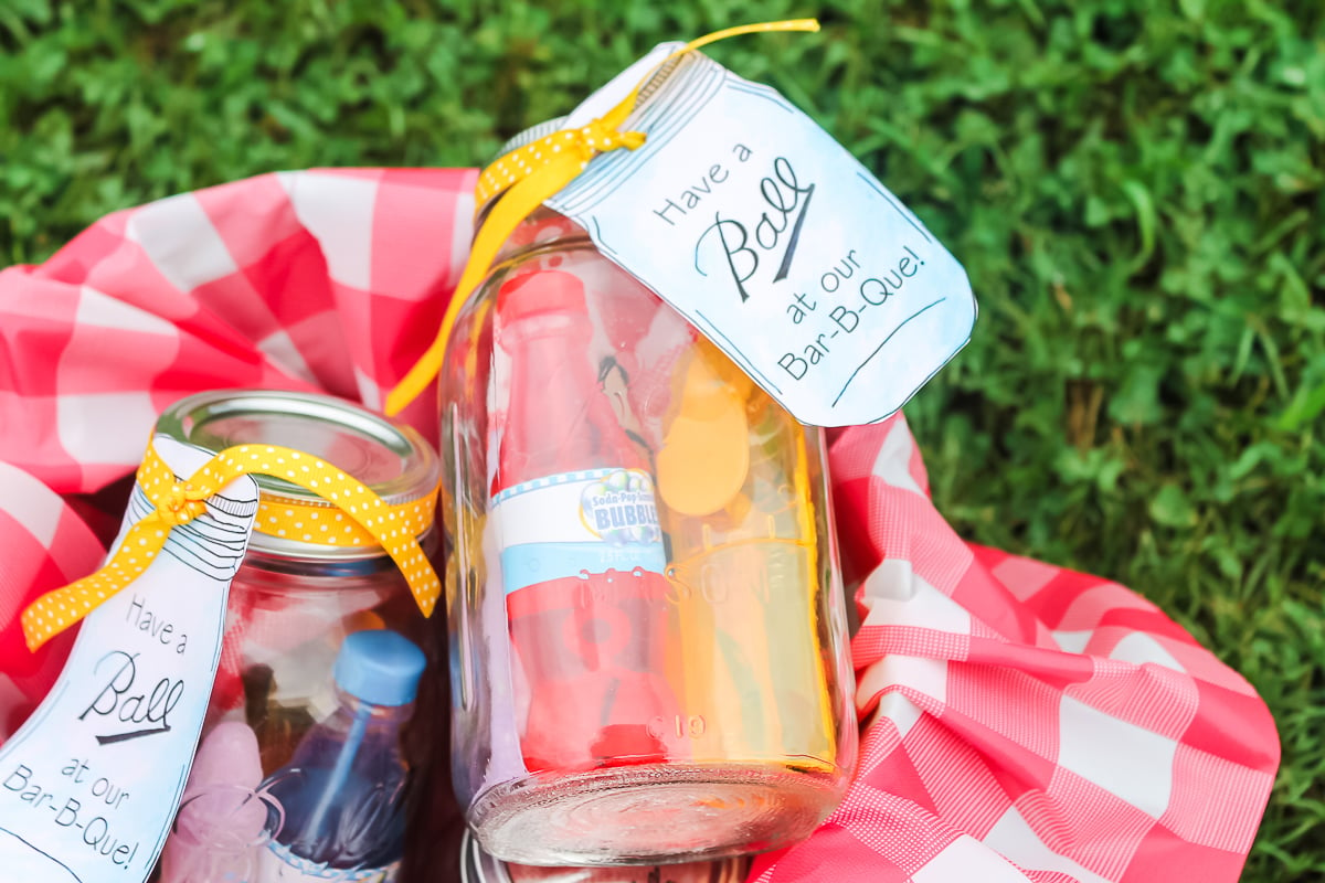 mason jar party favors