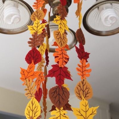 fall felt garland