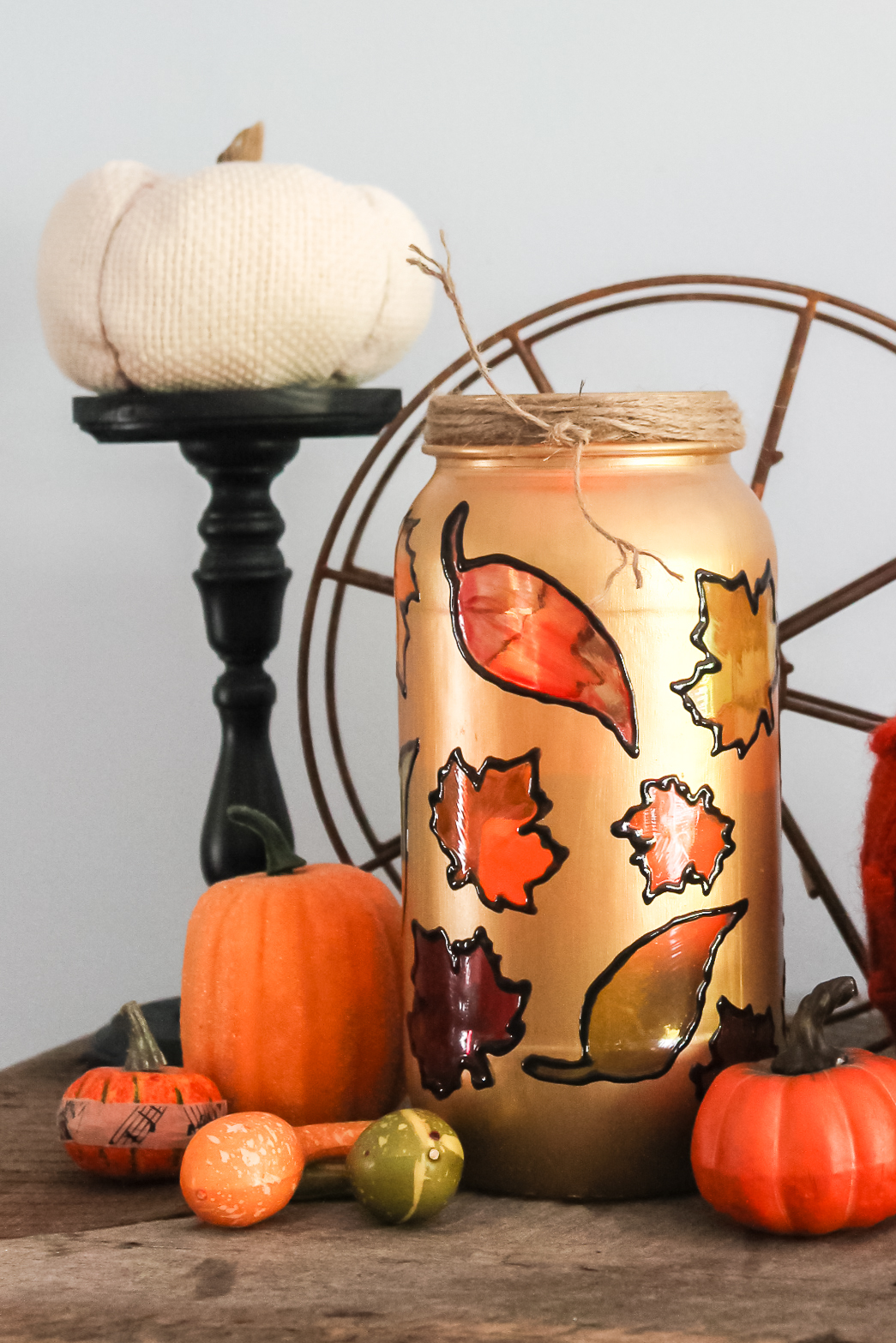 fall mason jar