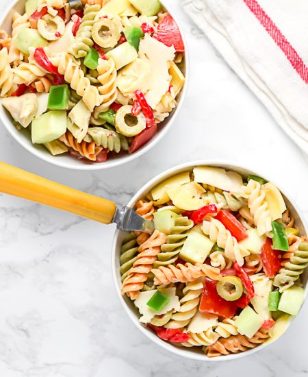 pasta salad with artichoke hearts