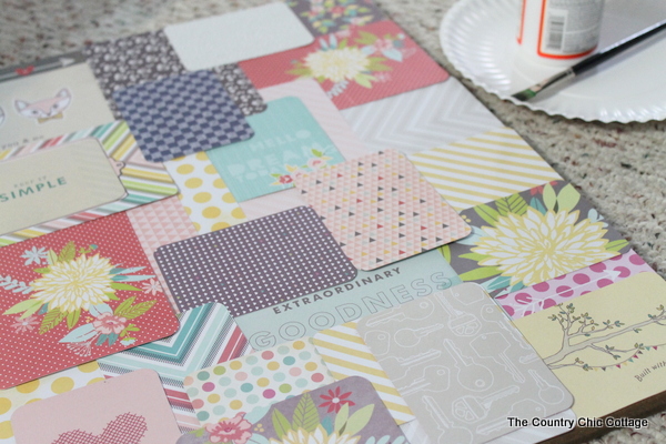 Create your own art -- Collage art using project life scrapbook supplies for a teen room! Create your own art -- Collage art using project life scrapbook supplies for a teen room!