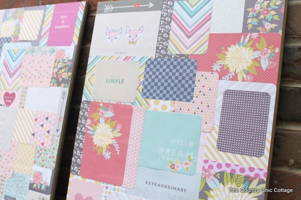 Create your own art -- Collage art using project life scrapbook supplies for a teen room! Create your own art -- Collage art using project life scrapbook supplies for a teen room!