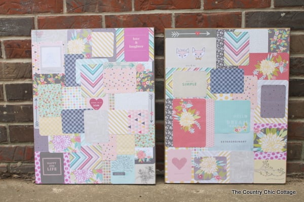 Create your own art -- Collage art using project life scrapbook supplies for a teen room! Create your own art -- Collage art using project life scrapbook supplies for a teen room!