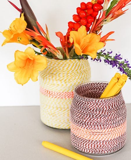 add twine to a vase