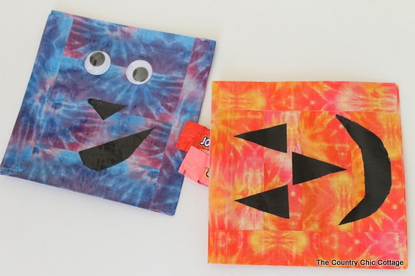 Finished DIY Halloween Treat Bags