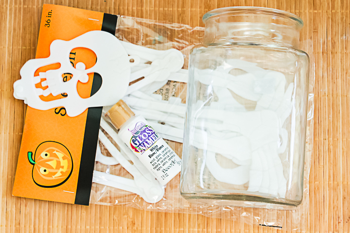 supplies to make a halloween vase