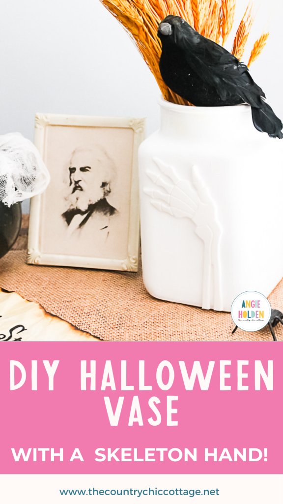 DIY Halloween vase