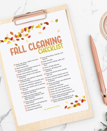 autumn cleaning checklist