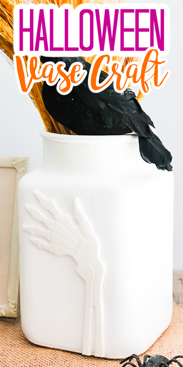 DIY halloween vase pin image