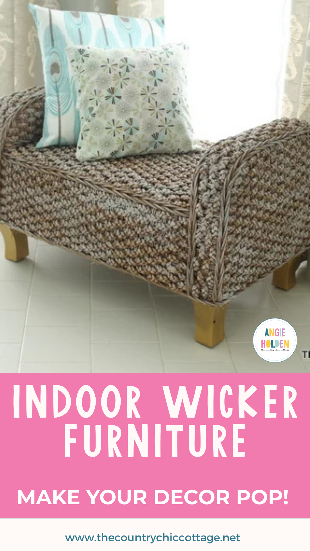 Decorating with Indoor Wicker Furniture - Angie Holden The Country Chic ...
