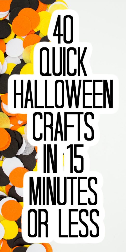 quick halloween crafts