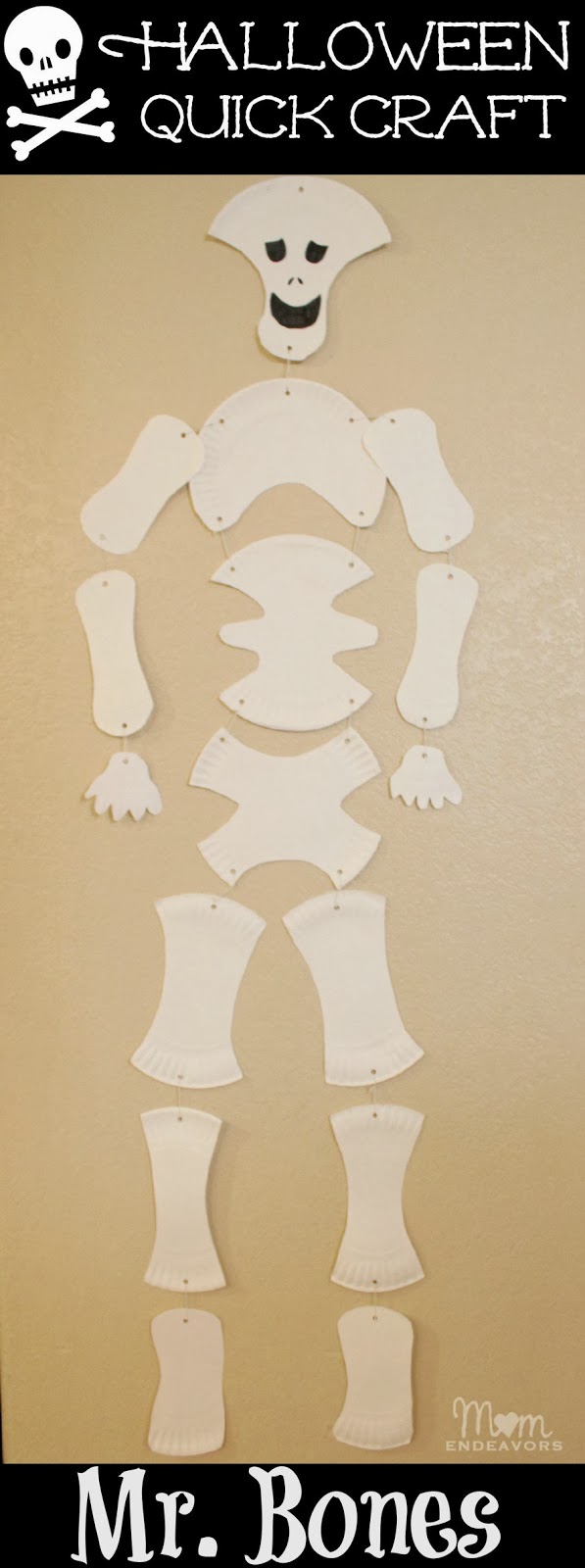 paper plate skeleton