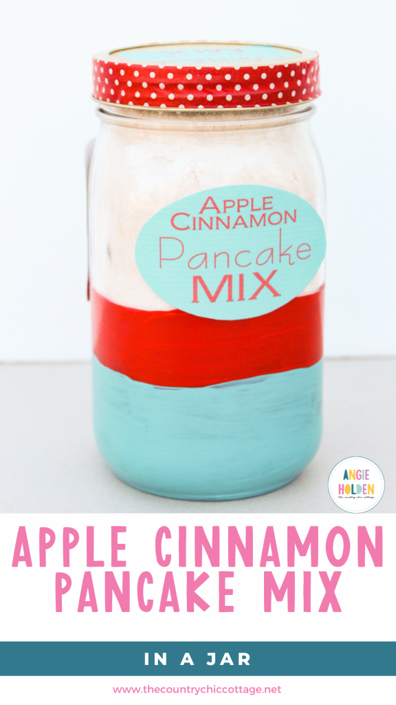apple cinnamon pancake mix in a jar