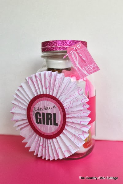 Breast Cancer Gift in a Jar plus a giveaway! - The Country 