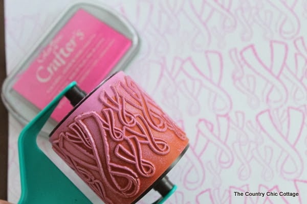 breast cancer ribbon stamp