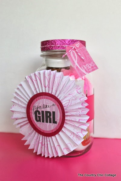Breast Cancer Gift in a Jar 