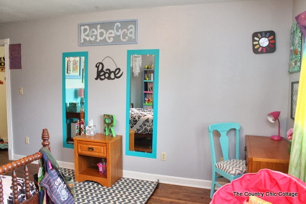 A fun and colorful teen room reveal with tons of DIY ideas. A great room on a budget with ideas for everyone!