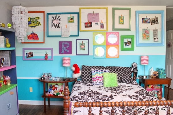 A fun and colorful teen room reveal with tons of DIY ideas. A great room on a budget with ideas for everyone!