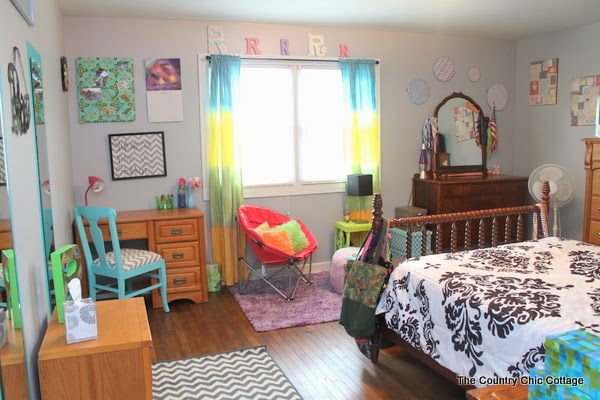 A fun and colorful teen room reveal with tons of DIY ideas. A great room on a budget with ideas for everyone! A fun and colorful teen room reveal with tons of DIY ideas. A great room on a budget with ideas for everyone!