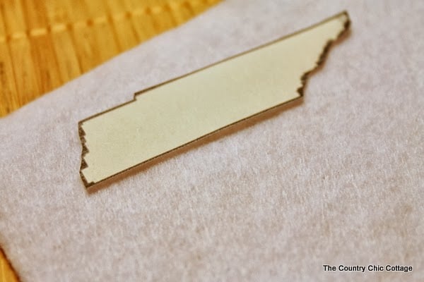 A state of Tennessee stencil
