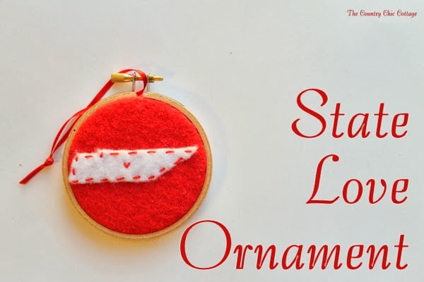 State of Love Ornament 