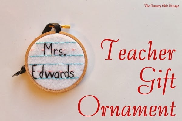 Teacher gift ornament 