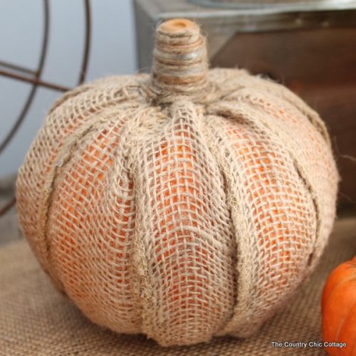 How to Make Easy Rustic Burlap Pumpkins | The Country Chic Cottage