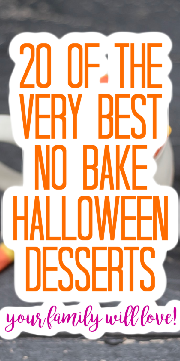 Make these no bake Halloween desserts for your family! They will love these easy treat ideas on a week night or a special family Halloween celebration! #halloween #dessert #treats