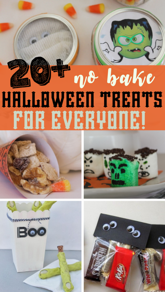 These no bake Halloween treats are the perfect way to celebrate the season! Halloween treats with no baking required are the only way to go! #halloween #recipe #treats #dessert