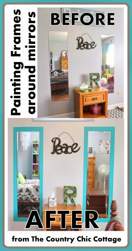 How to Paint Easy Mirror Frames | The Country Chic Cottage