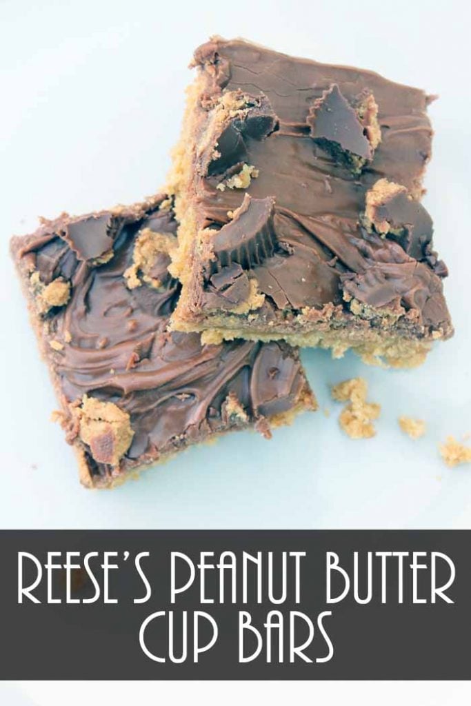 Make this Reese's peanut butter cups bars recipe for your family!  #dessert #recipe #chocolate
