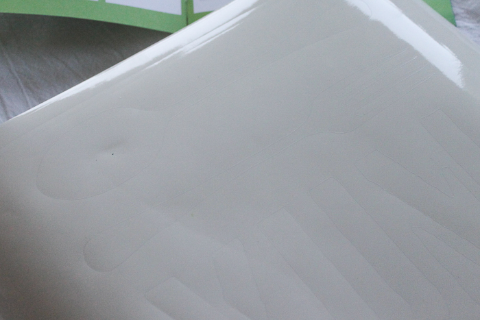 cutting stencils on a Cricut for DIY tea towels 