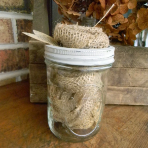 Burlap Roses Ornaments by Artistic Endeavors