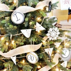 Canning Lid Ornament Christmas Tree by Crafts With Jars