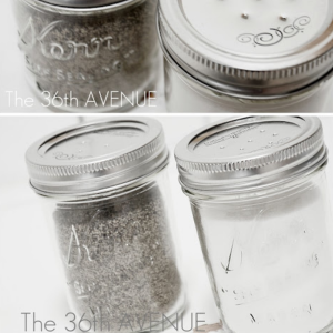 DIY Mason Jar Salt and Pepper Shakers by The 36th Avenue