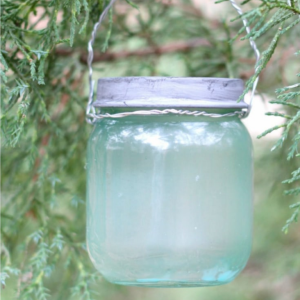 DIY Mini Mason Jar Christmas Ornament by Lovely Etc