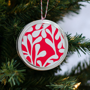 Mason Jar Lid Ornament by It All Started With Paint