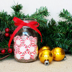 Peppermint Mason Jar Candle Holders by Live Laugh Rowe