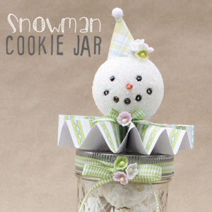 Snowman Cookie Mason Jar DIY and Recipe by The Cottage Market