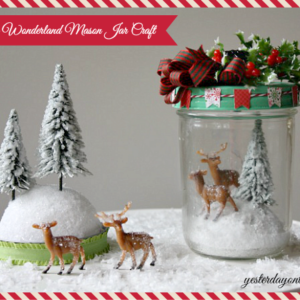 Winter Wonderland Mason Jar Craft by Yesterday on Tuesday