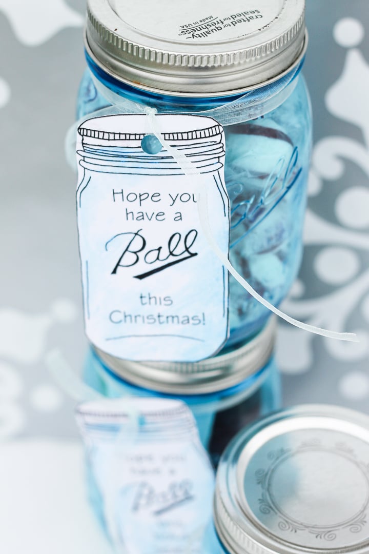 jar shaped gift tags