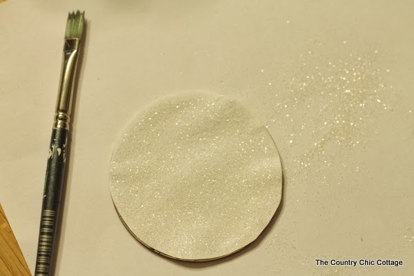 add glitter to card stock