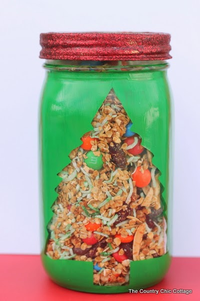 coconut almond granola mason jar gift