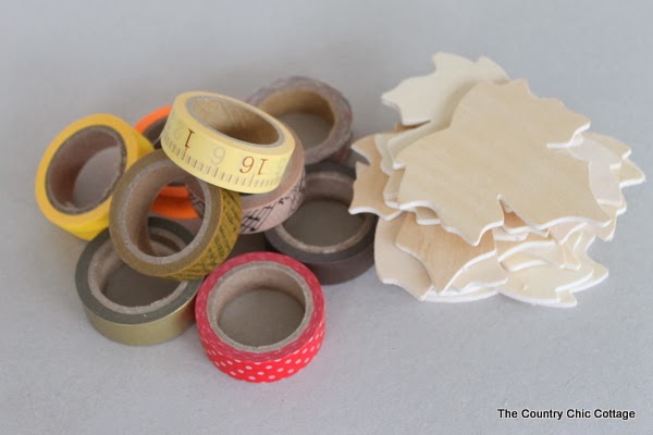Washi Tape Fall Leaf Garland -- a fun craft project that you can make in minutes for your Thanksgiving or fall decor. Washi Tape Fall Leaf Garland -- a fun craft project that you can make in minutes for your Thanksgiving or fall decor.