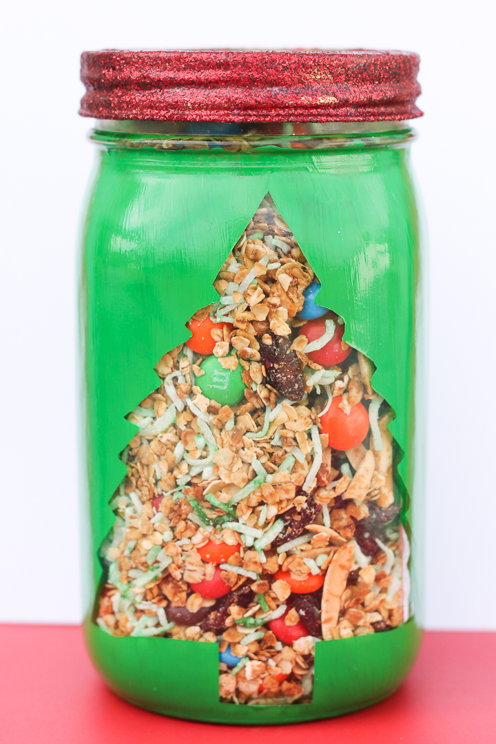 granola gift in a jar