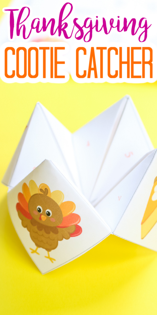free printable thanksgiving cootie catcher