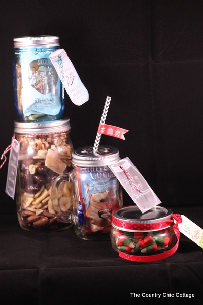 DIY presents in glass jars